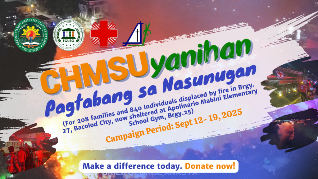 CHMSUyanihan launched for Bacolod City fire victims