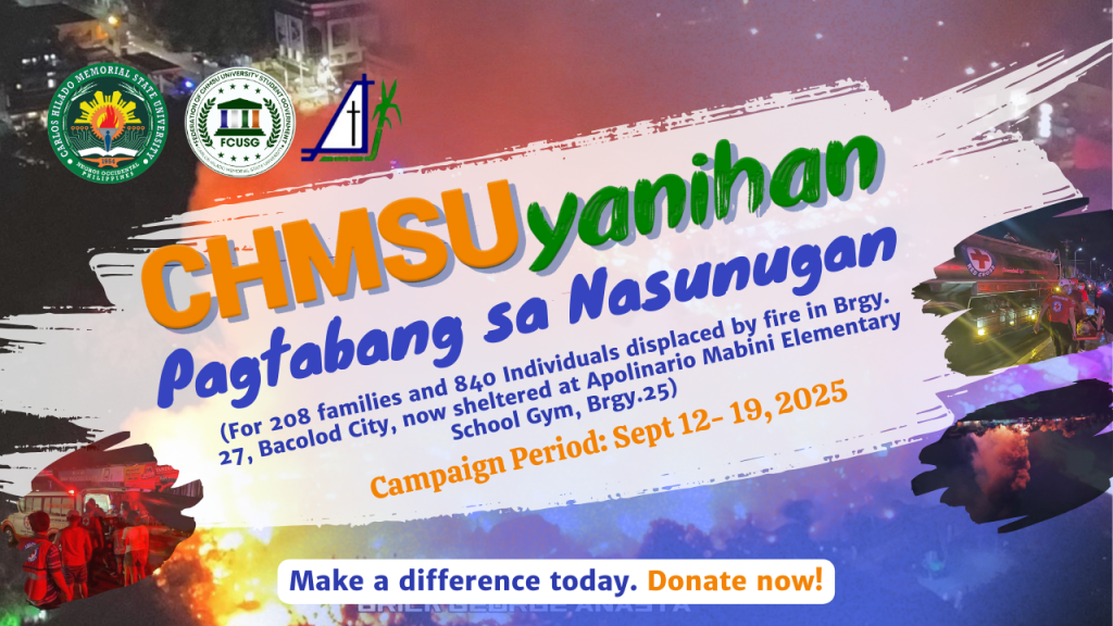 CHMSUyanihan launched for Bacolod City fire victims