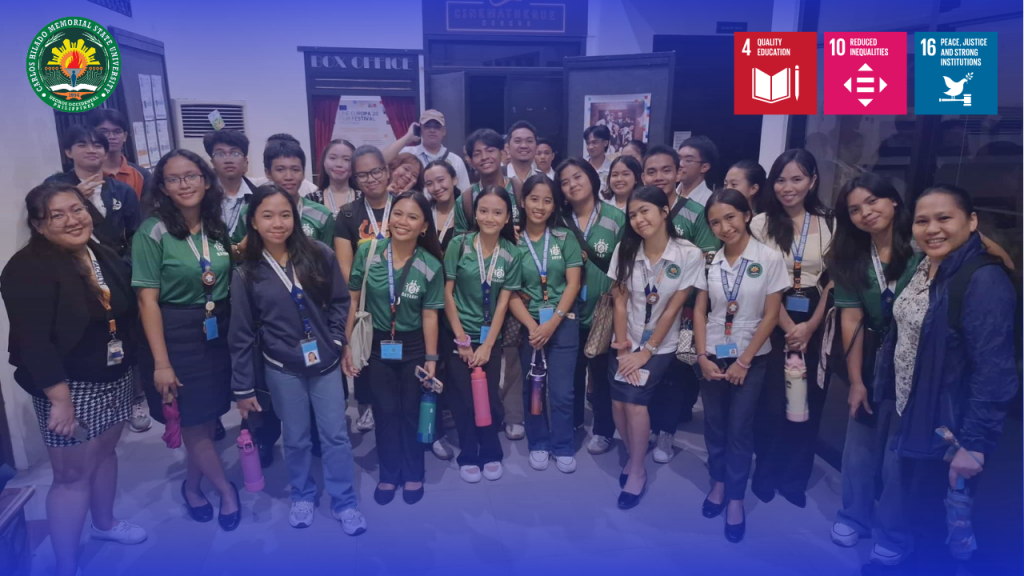 CHMSU public administration students explore environmental themes at European film festival