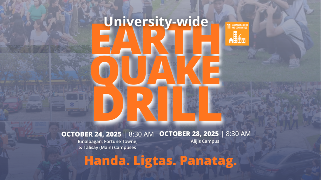 University-wide Earthquake Drill on Oct 24 & 28