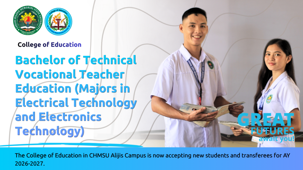 Screening Guidelines and Requirements for the BTVTEd major in Electrical Technology and major in Electronics Technology programs under the College of Education for AY 2026-2027