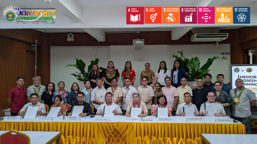 CHMSU, Bacolod Business Community ink partnership agreement