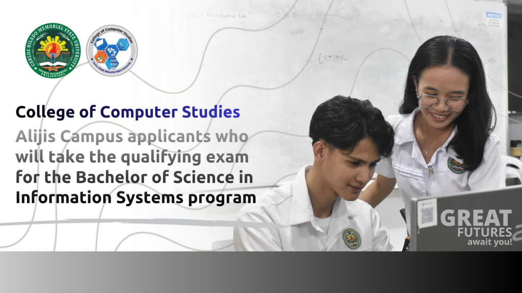 Alijis Campus list of applicants who will take the qualifying examination for the BSIS program
