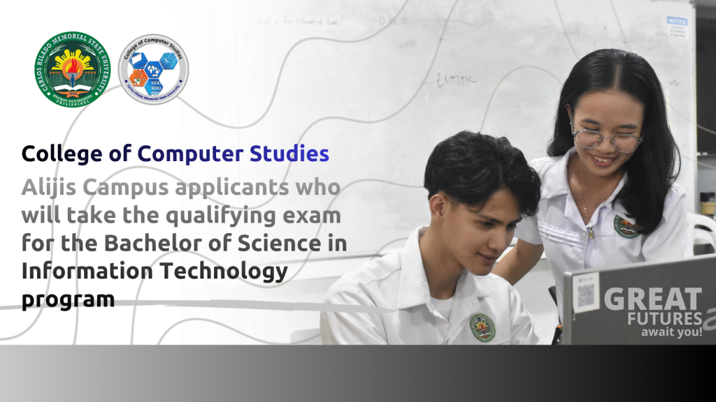 Alijis Campus list of applicants who will take the qualifying examination for the BS InfoTech program