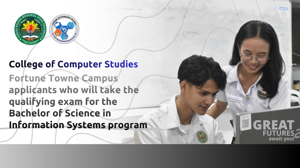 Fortune Towne Campus list of applicants who will take the qualifying examination for the BSIS program