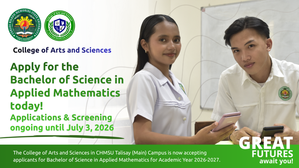 Apply for the Bachelor of Science in Applied Mathematics today!