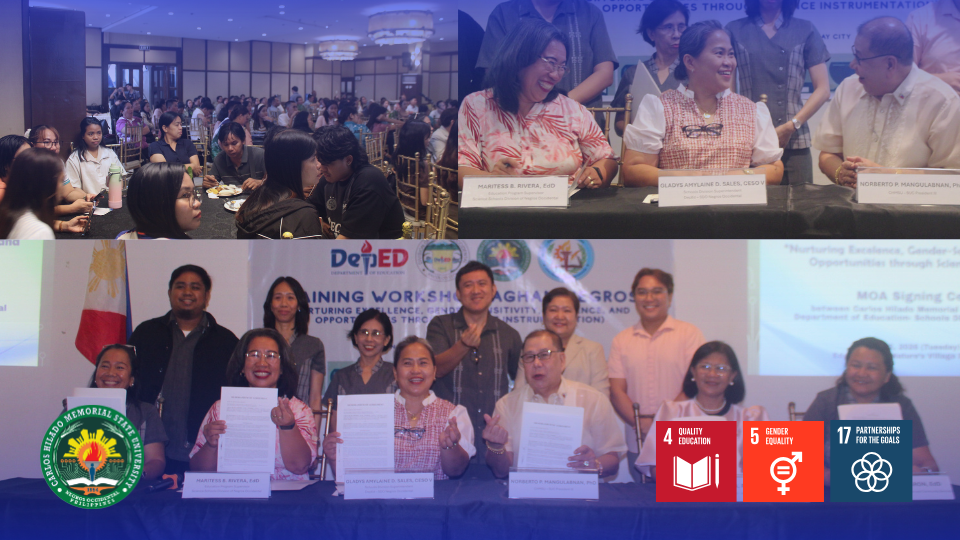 CHMSU, DepEd SDO Negros Occidental ink pact, launch AGHAM-NEGROS extension program