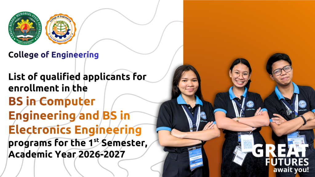 Alijis Campus list of qualified applicants for enrollment in the BSCpE and BSECE programs