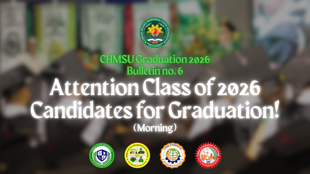CHMSU Graduation 2026 Bulletin no 6