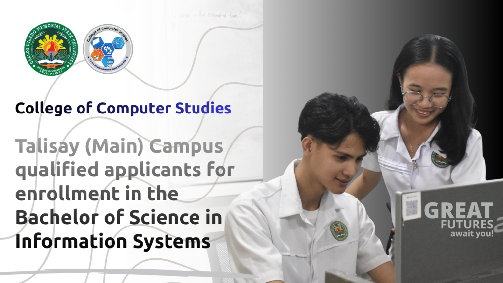Talisay Campus qualified applicants for enrollment in the BSIS program