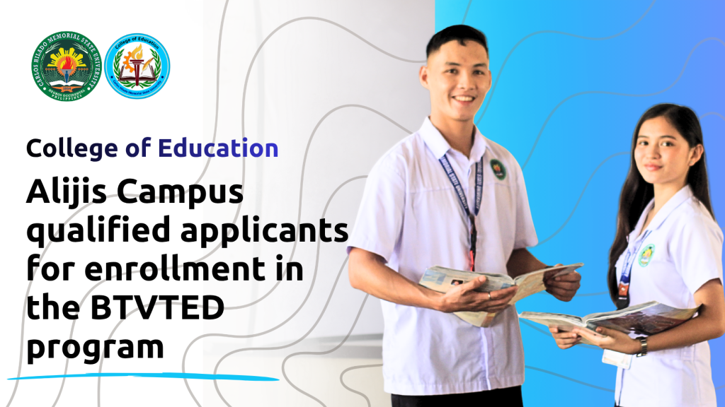 Alijis Campus list of qualified for enrollment in the BTVTED program