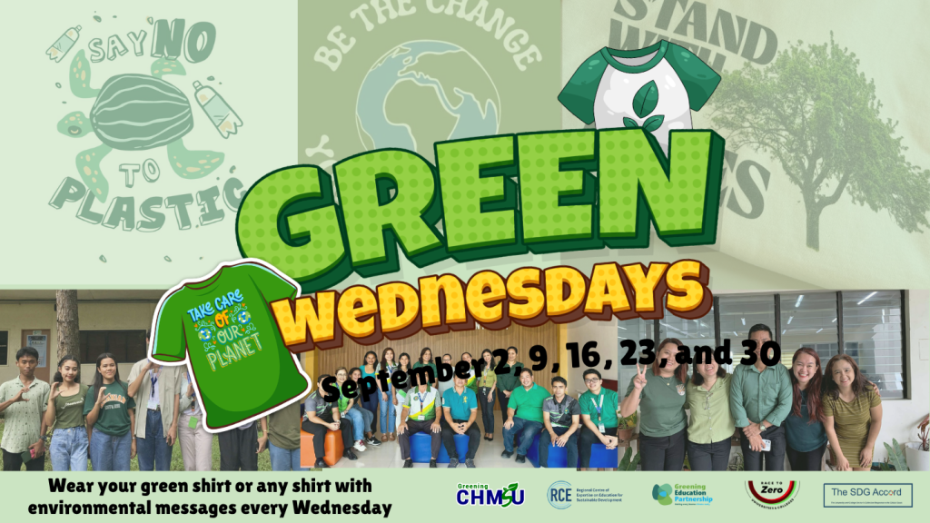 Greening CHMSU Month: Green Wednesdays Campaign