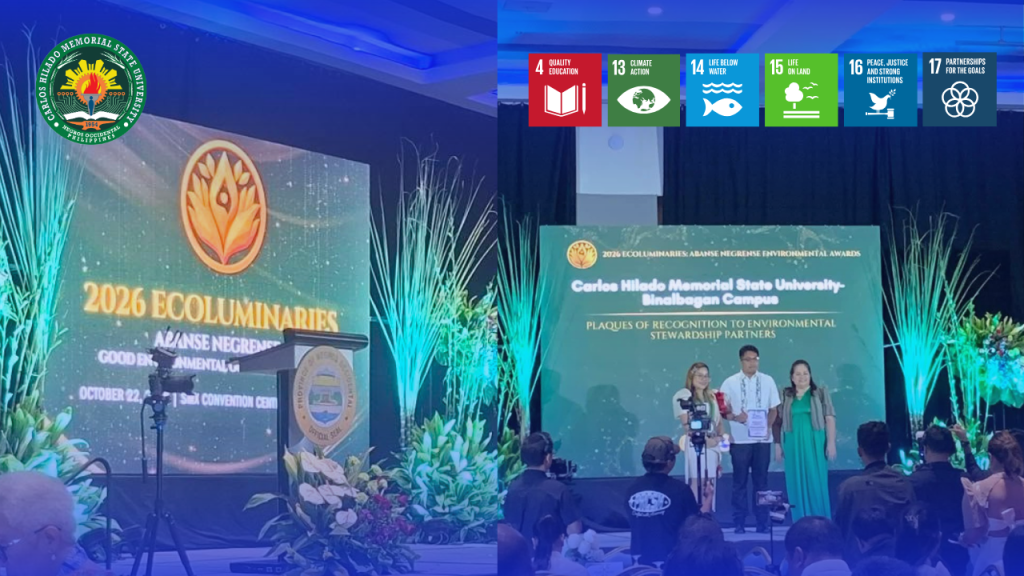 CHMSU recognized by PEMO for environmental, climate action Efforts