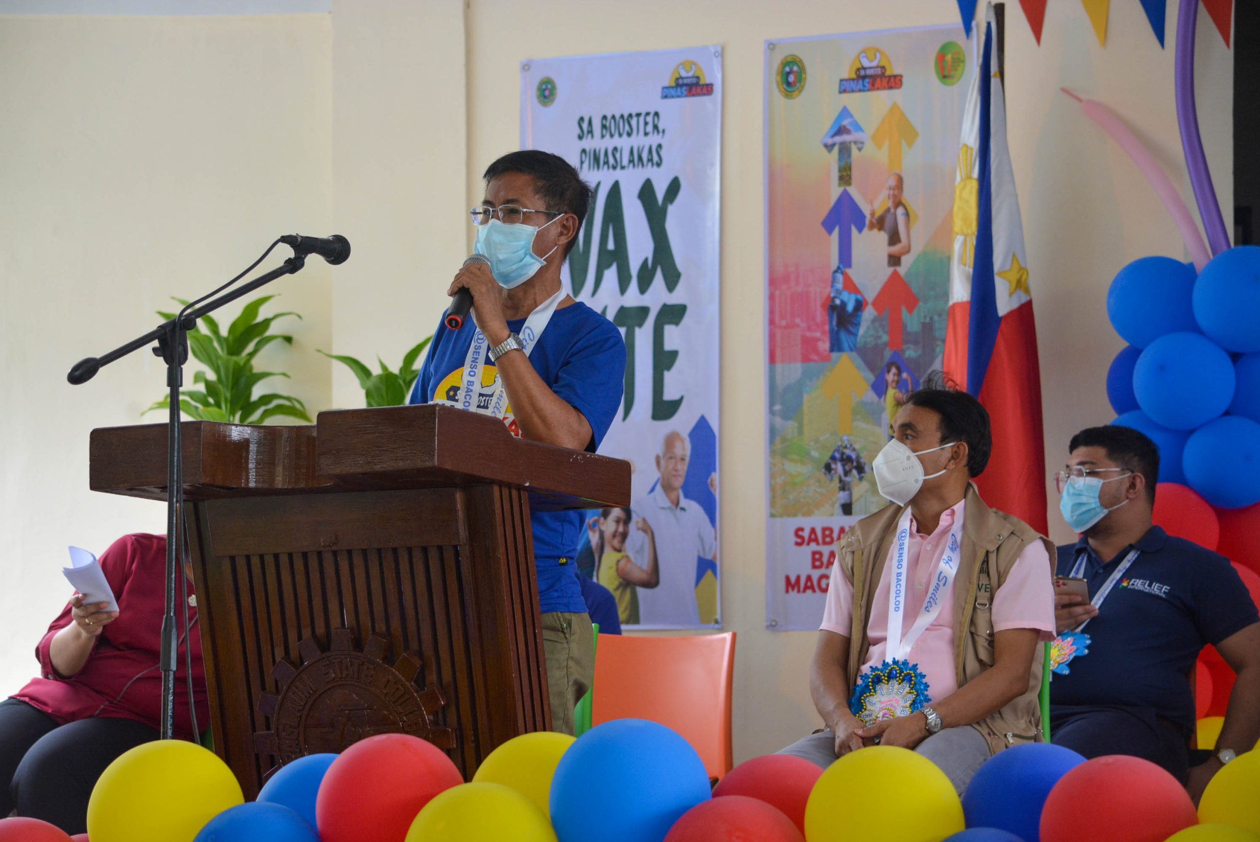 DOH PinasLakas COVID19 Vaccination rollout at CHMSU Alijis Campus