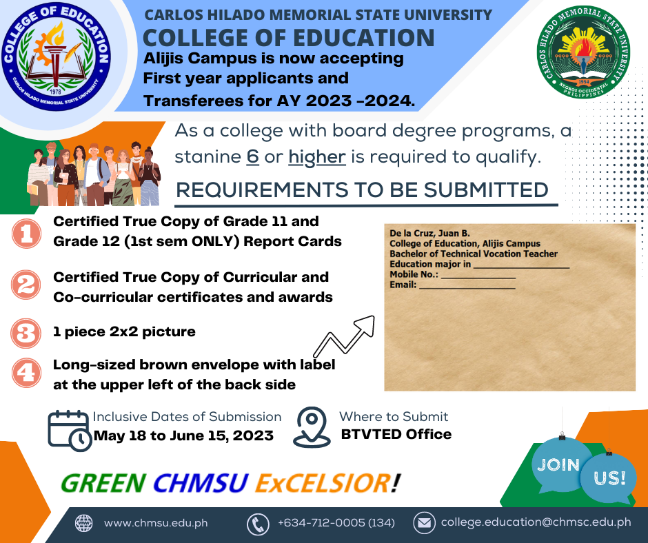 College of Education is now accepting applicants for AY 2023-2024 ...
