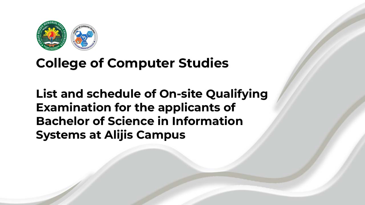 List of Alijis Campus applicants who will take the On-site Qualifying ...