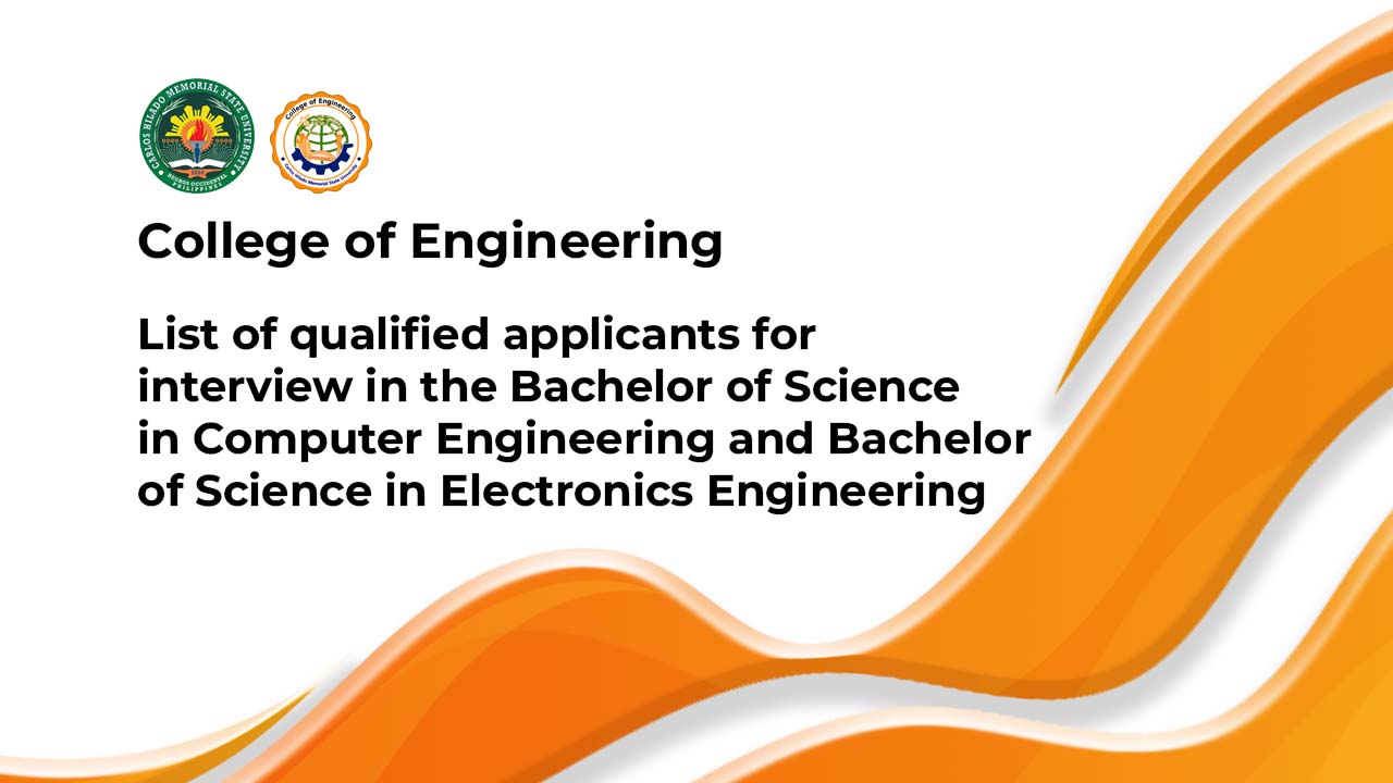 List of qualified applicants for interview in the Bachelor of Science ...