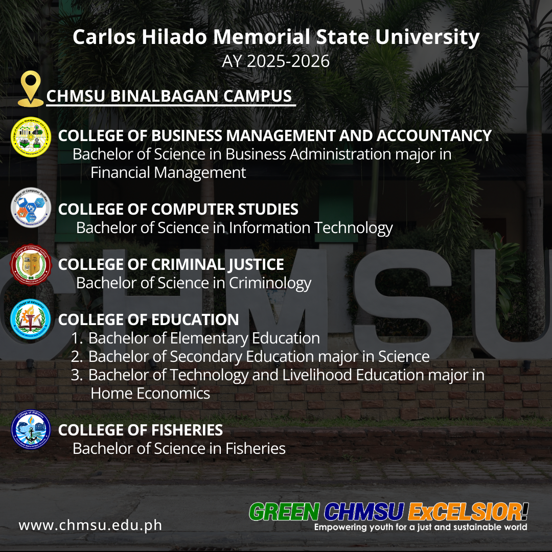 Academic Program Offerings for AY 2025-2026 (Undergraduate Level ...