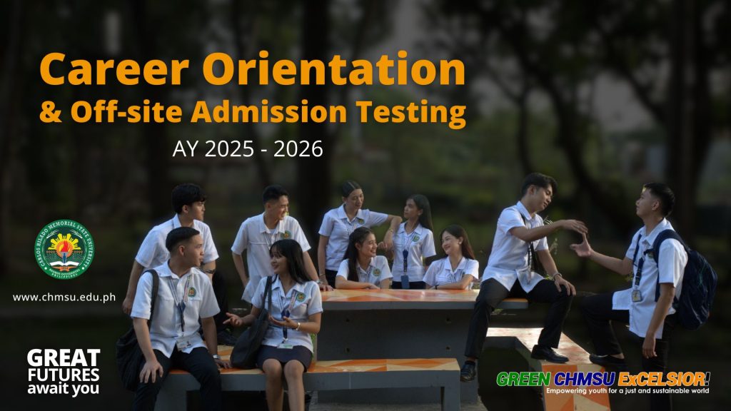 Career Orientation and Off-site Admission Testing for AY 2025-2026