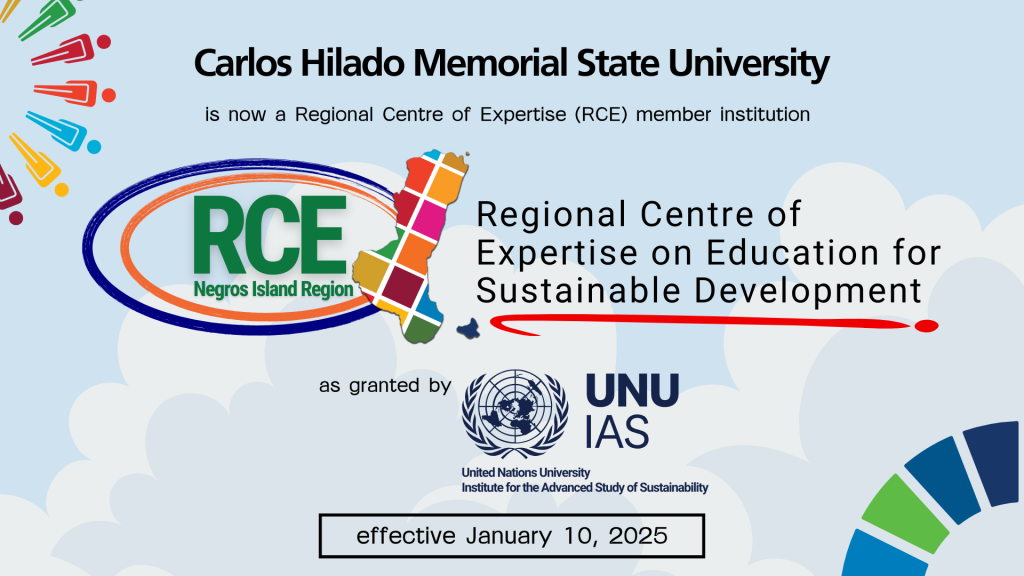 UNU-IAS: CHMSU now reg’l center for ESD in Negros Island