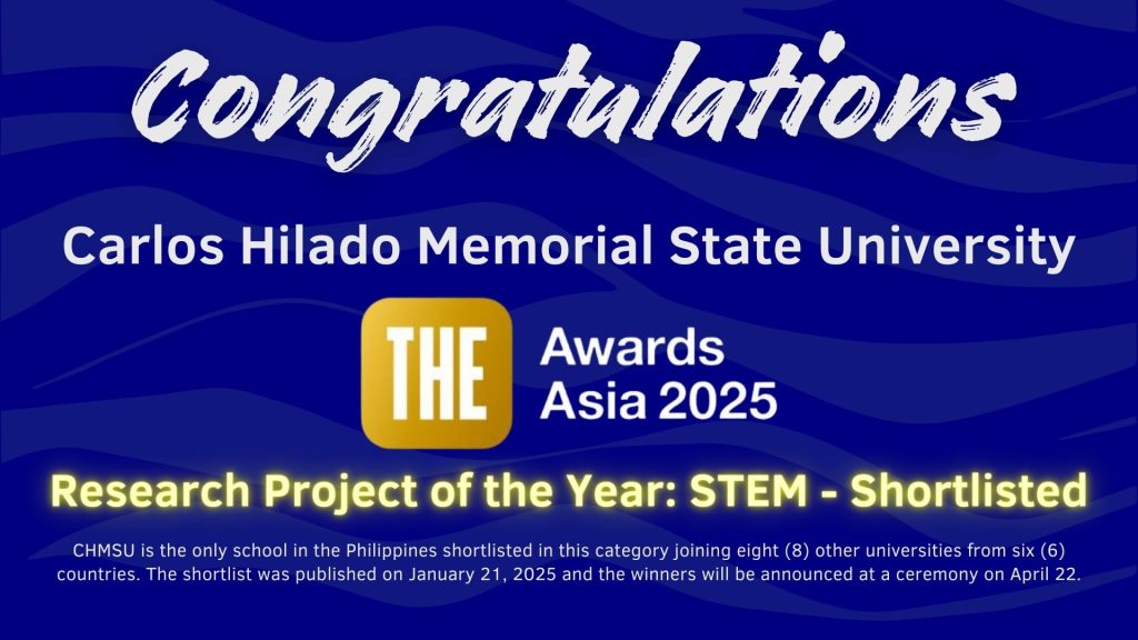 CHMSU shortlisted in Times Higher Education Asia Awards 2025