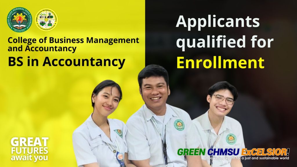BS in Accountancy applicants qualified for enrollment