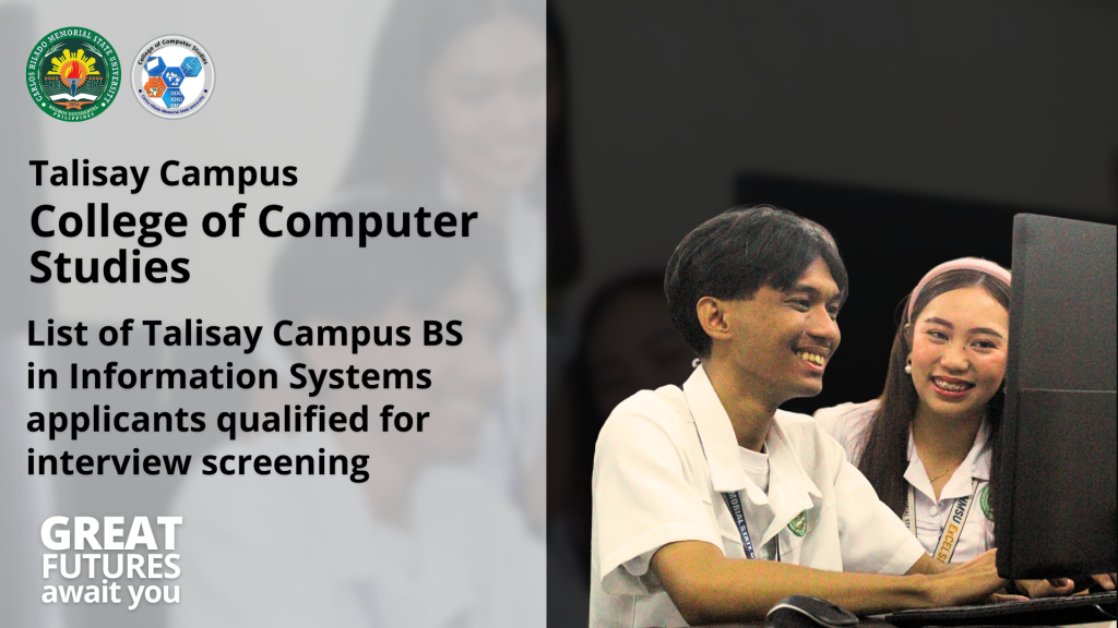 1st Batch of Talisay Campus BS in Information Systems applicants for interview