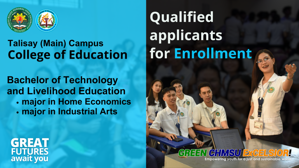 Talisay Campus BTLED applicants qualified for enrollment