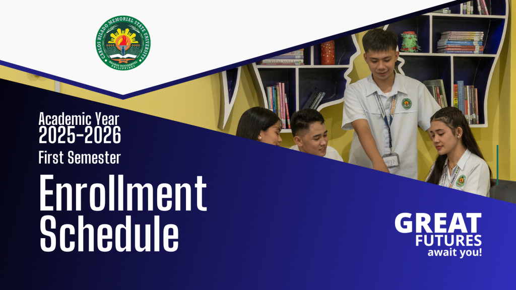 Schedule of Enrollment for First Semester of Academic Year 2025-2026
