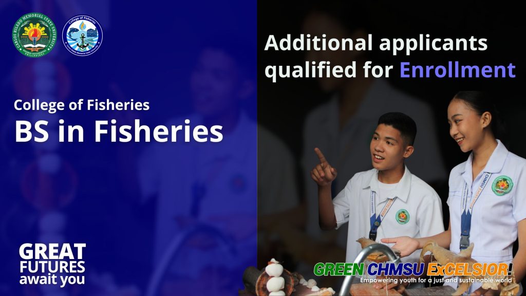 College of Fisheries applicants qualified for enrollment